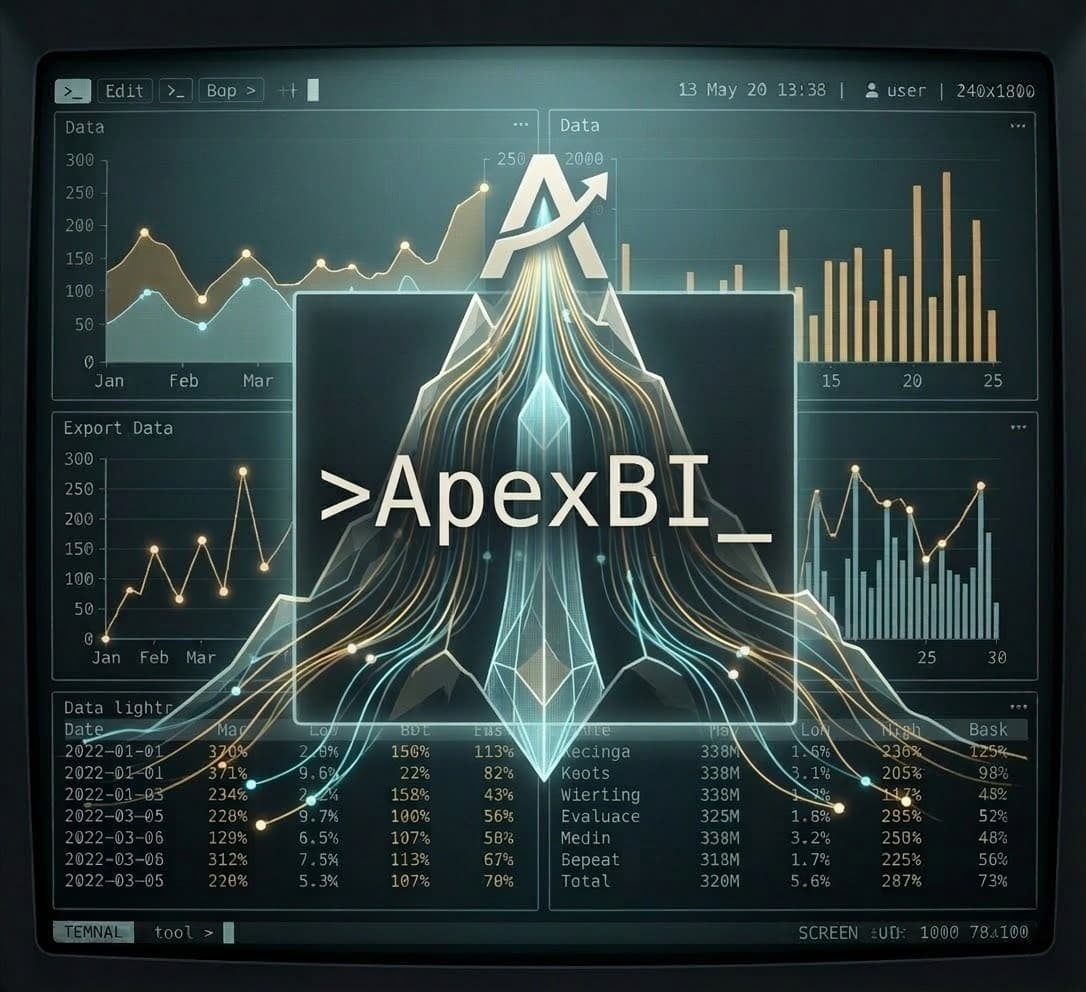 Apex BI Dashboard — terminal-inspired business intelligence for Halo PSA